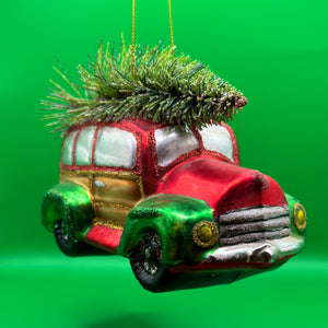 
                  
                    Kerstbal Kerstauto rood groen
                  
                