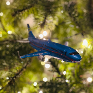 
                  
                    Kerstbal Vliegtuig blauw
                  
                
