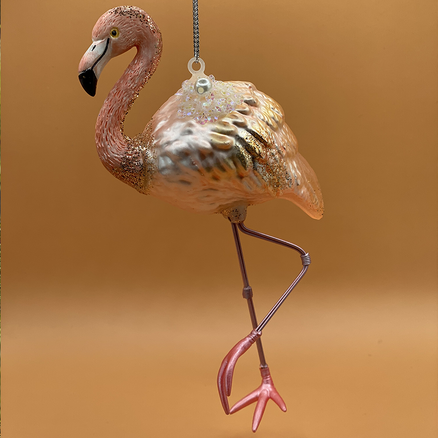 Kerstbal Flamingo