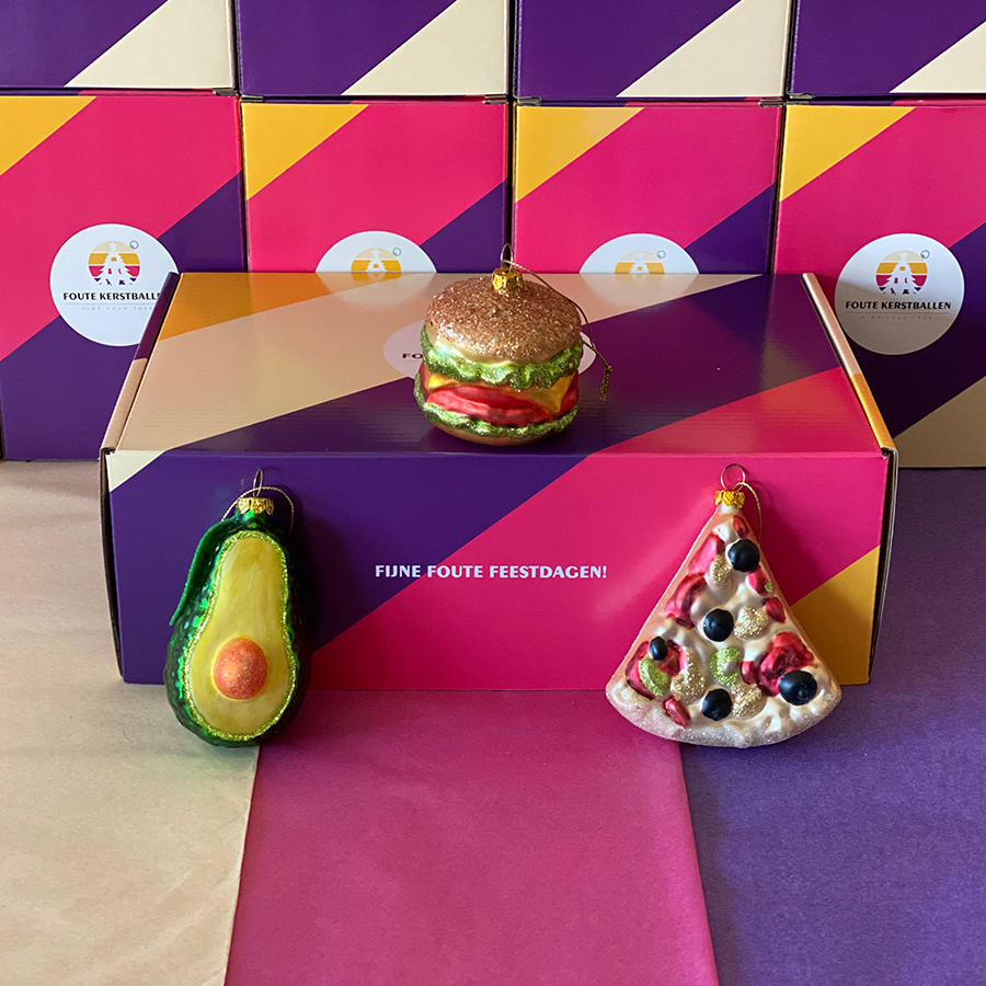 Kerstballen Cadeauset Healthy Fast Food